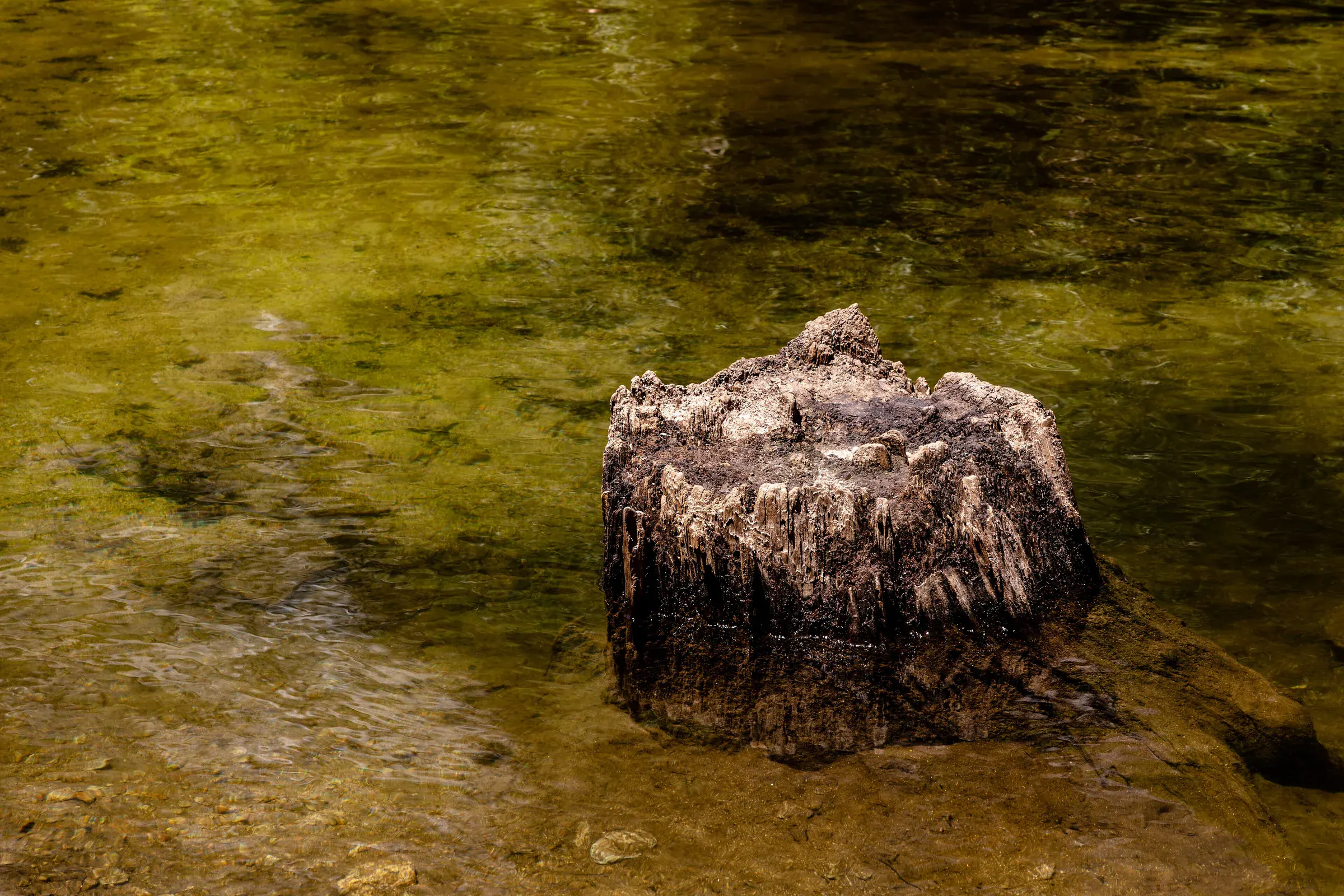 Mirror Lake beneath Half Dome in Yosemite Valley