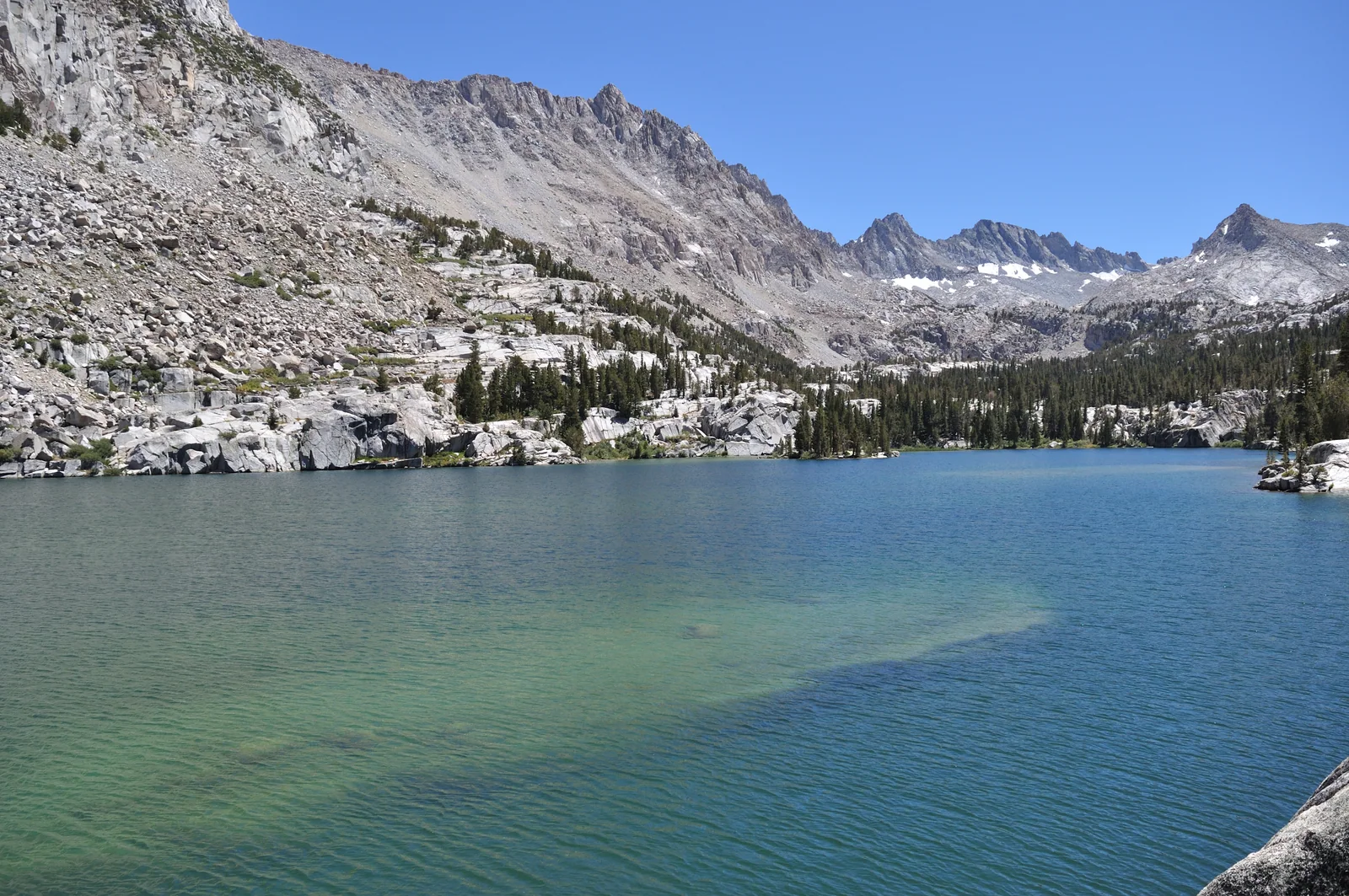 Blue Lake in the Sabrina Basin