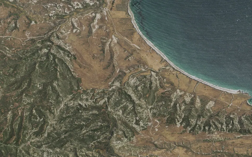 Aerial view centered on SANTA ROSA ISLAND