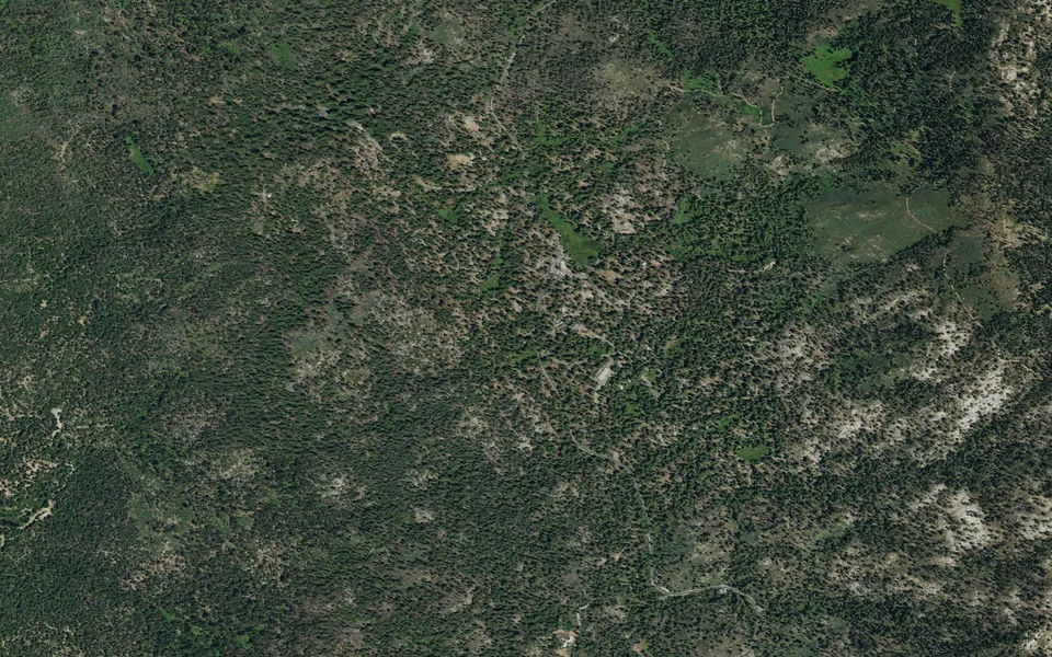Aerial view centered on SUNSET CAMPGROUND (CA)