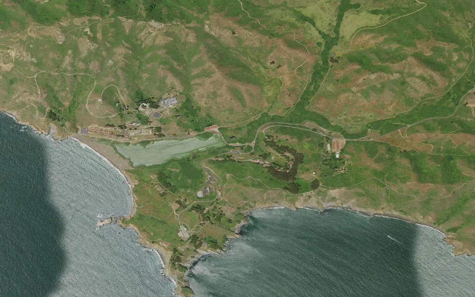 Aerial view centered on BICENTENNIAL CAMPGROUND