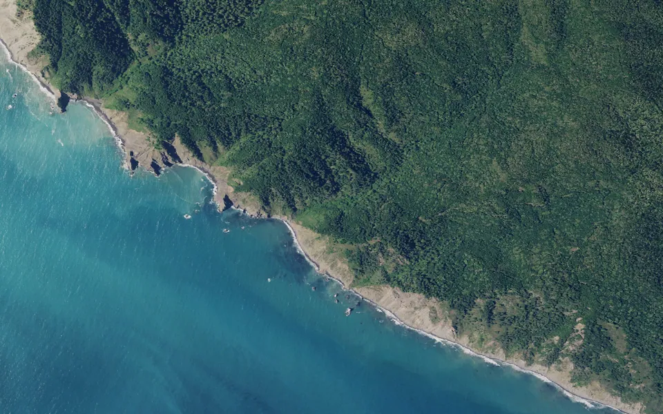 Aerial view centered on Anderson Camp