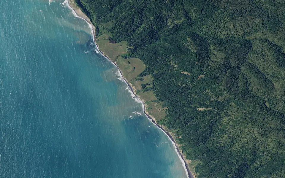 Aerial view centered on Streamside Camp
