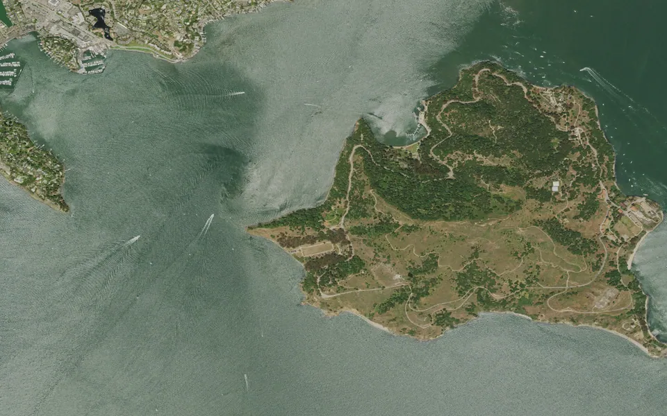 Aerial view centered on Kayak Camp (Group)