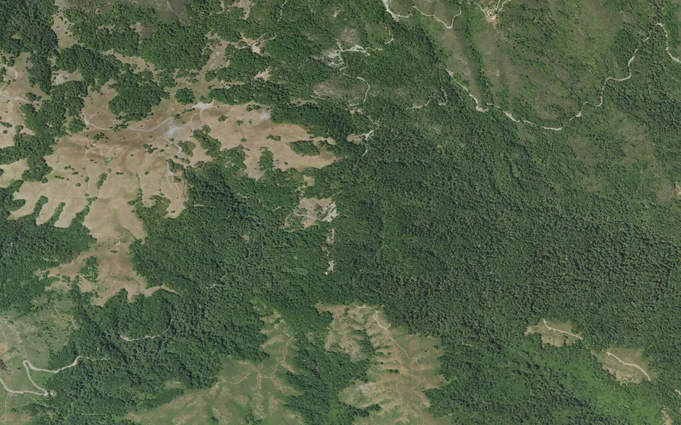 Aerial view centered on Pantoll CG