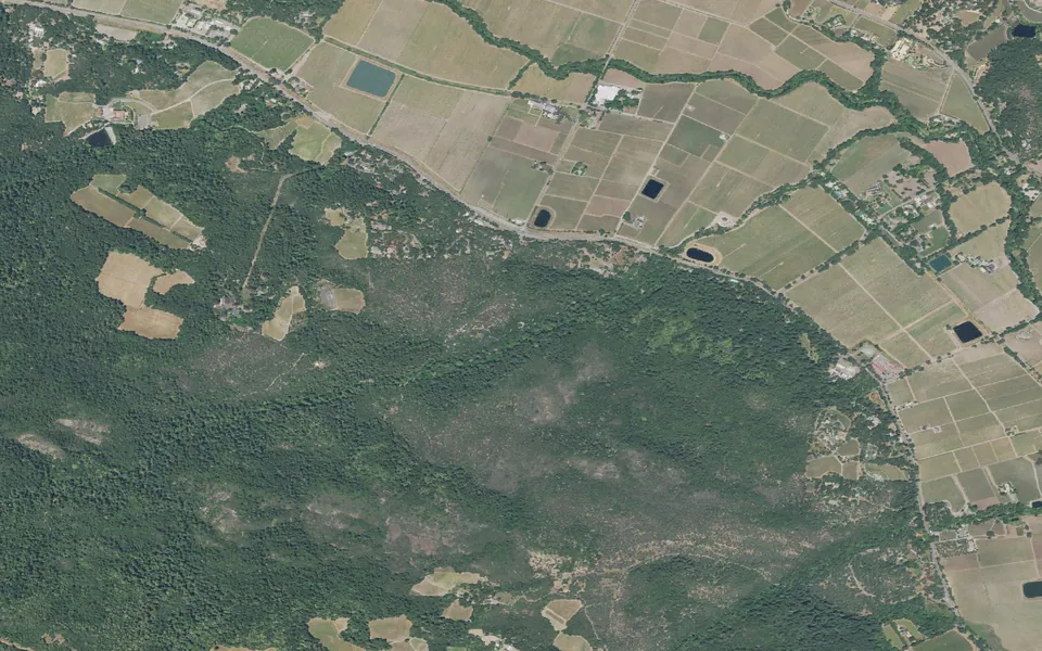 Aerial view centered on Ritchey Campground