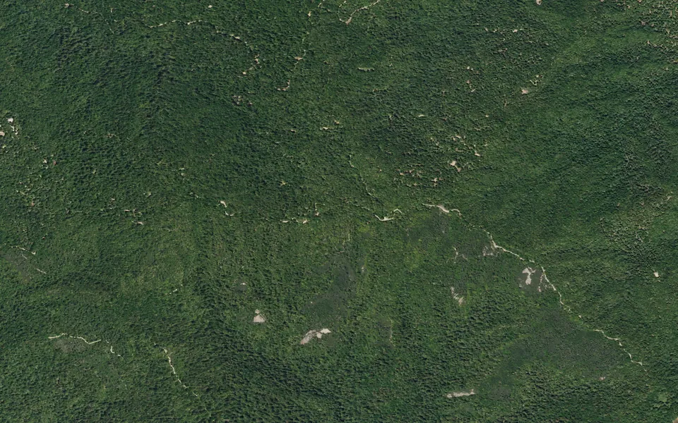 Aerial view centered on Lane Trail Camp