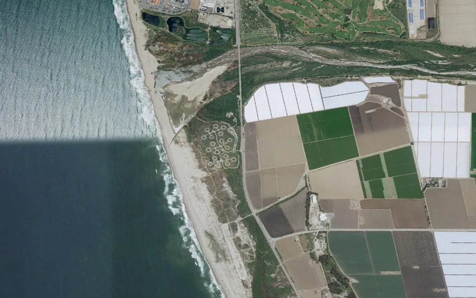 Aerial view centered on McGrath SB CG