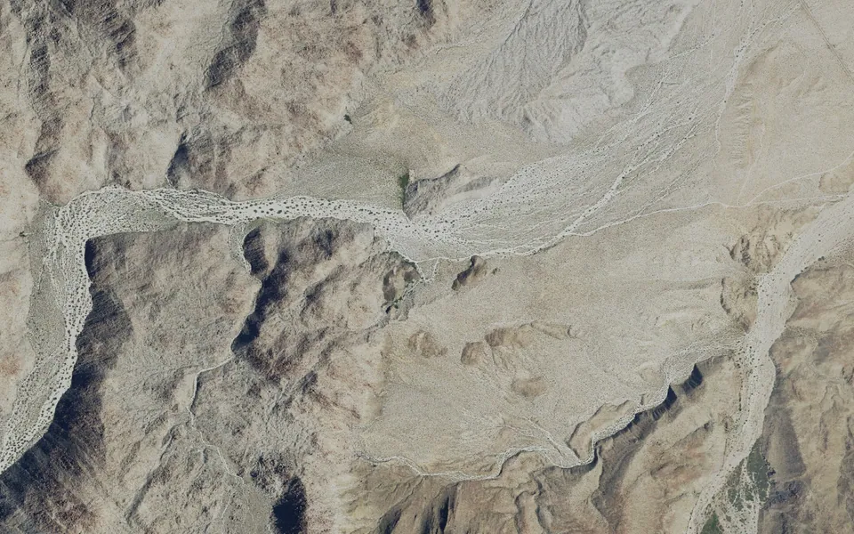 Aerial view centered on Bow Willow