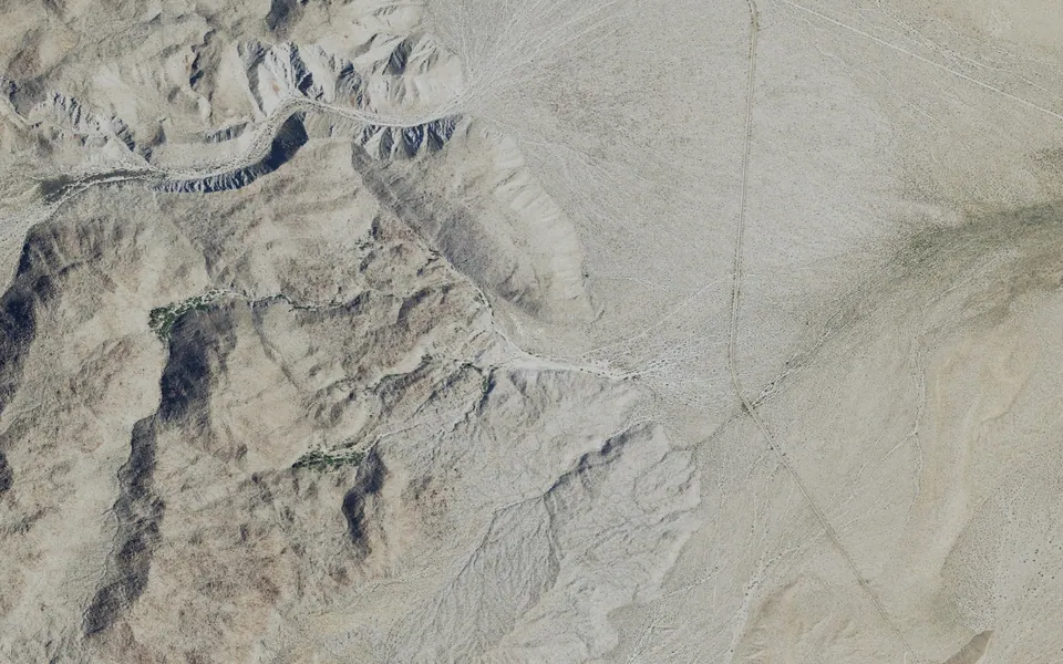 Aerial view centered on Mountain Palm Springs