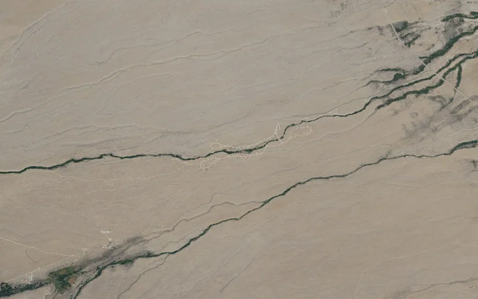 Aerial view centered on Tuttle Creek Campground