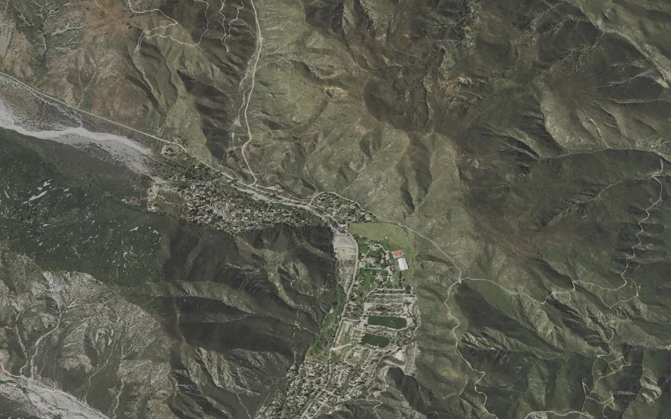 Aerial view centered on Applewhite Campground (CA)