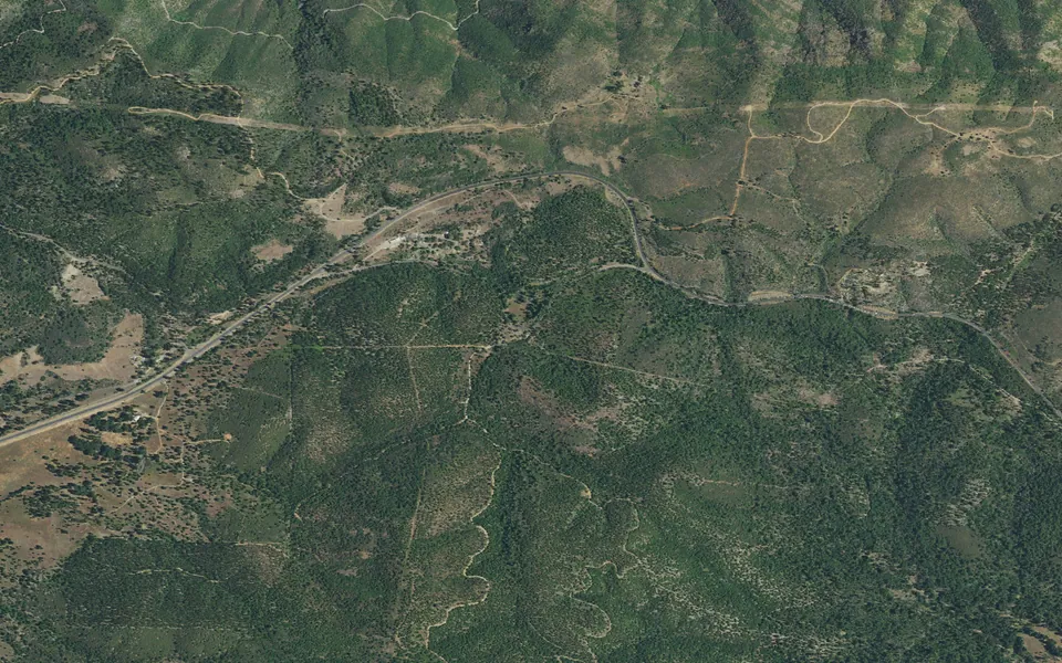 Aerial view centered on Pines Stanislaus