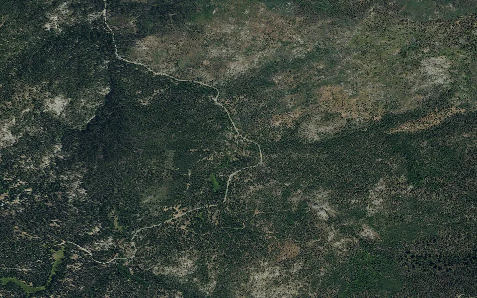 Aerial view centered on Landslide