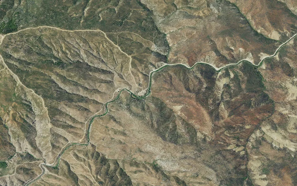 Aerial view centered on Little Stony