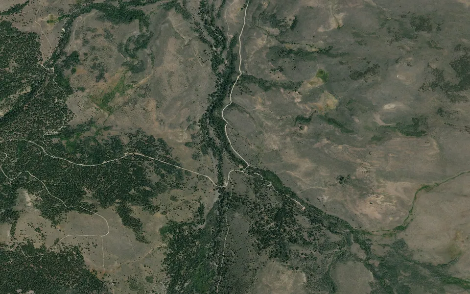Aerial view centered on Obsidian