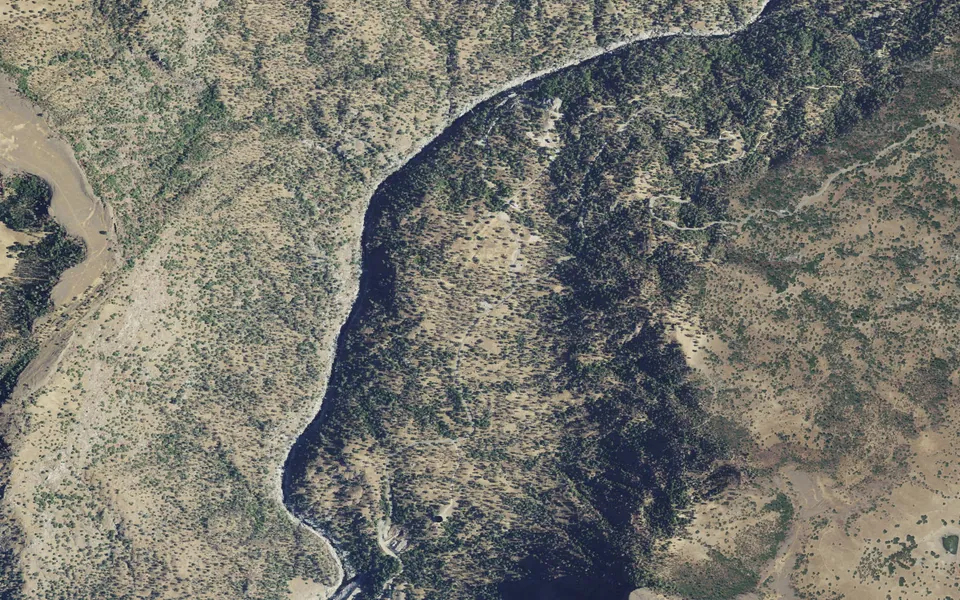 Aerial view centered on Ya-Gub-Weh-tuh Campground