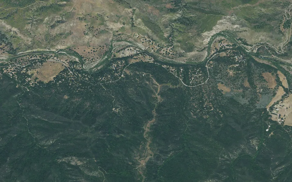 Aerial view centered on Sage Hill