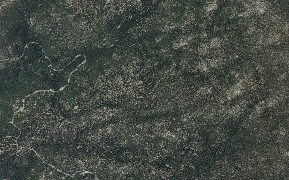 Aerial view centered on Marion Mountain