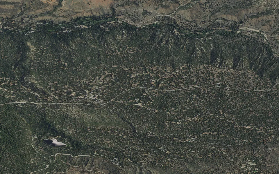 Aerial view centered on San Gorgonio
