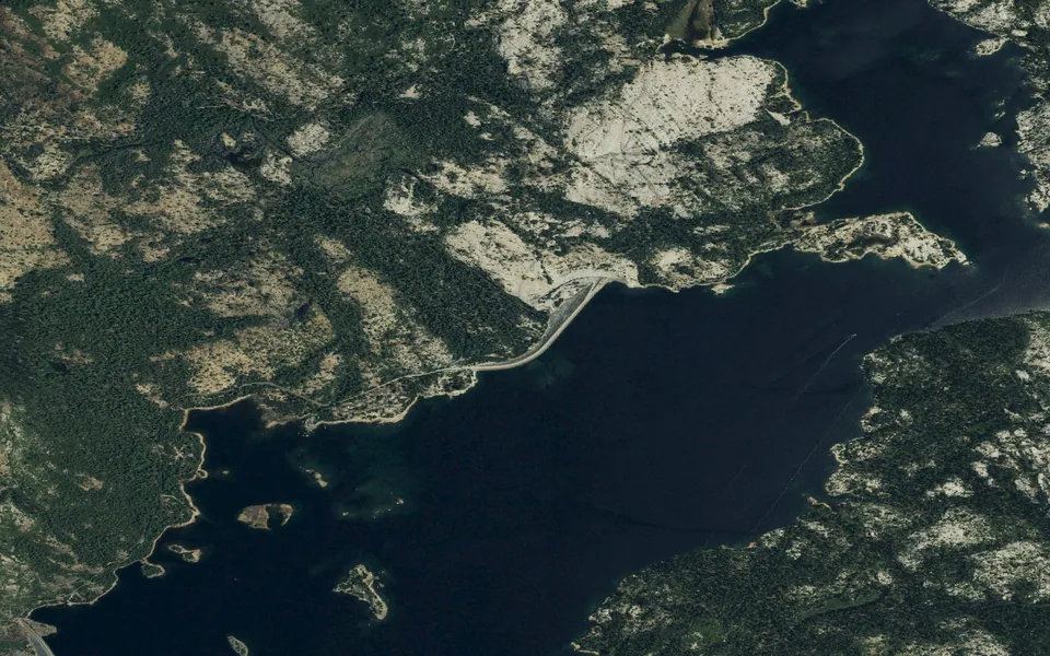 Aerial view centered on Red Fir