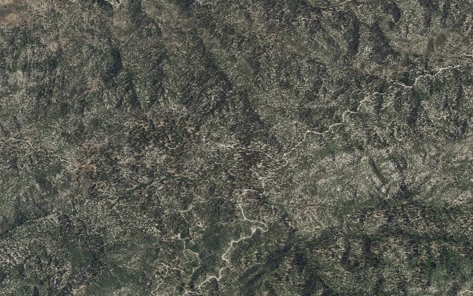 Aerial view centered on Crab Flats