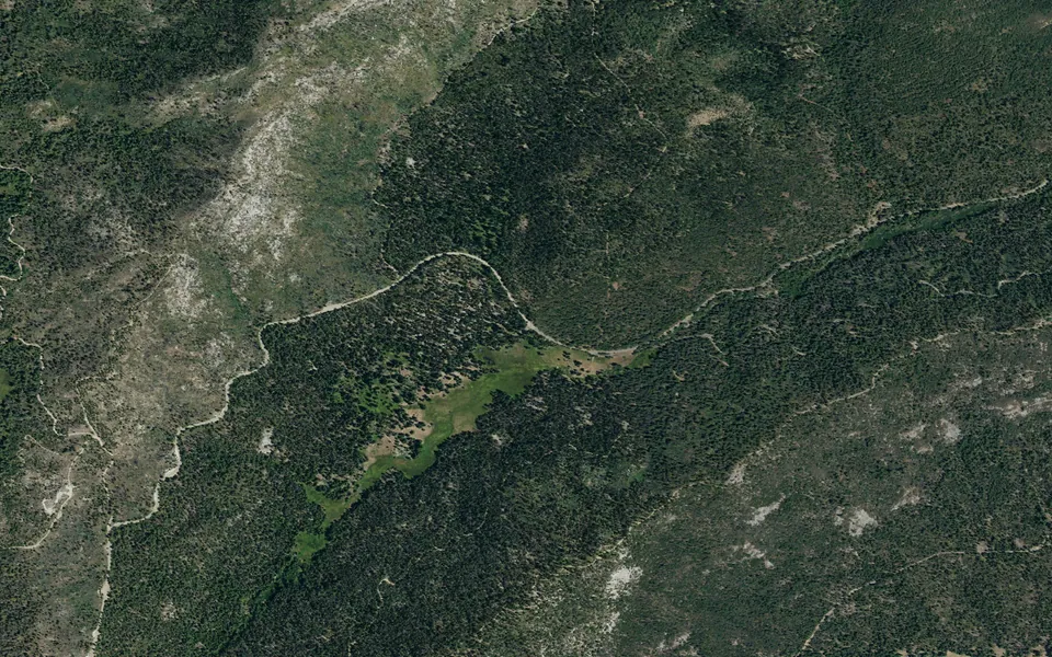 Aerial view centered on Princess