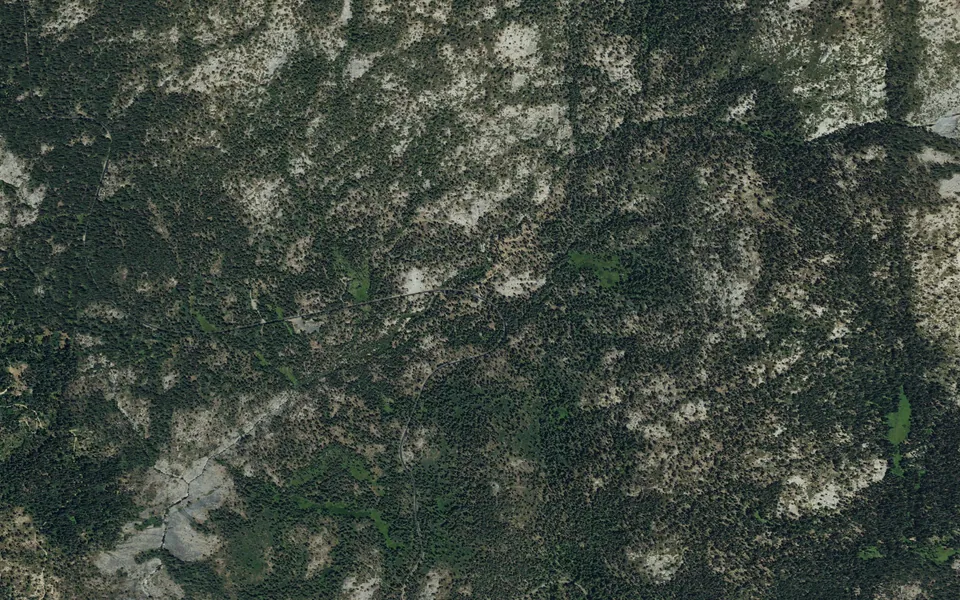 Aerial view centered on Stony Creek Sequoia