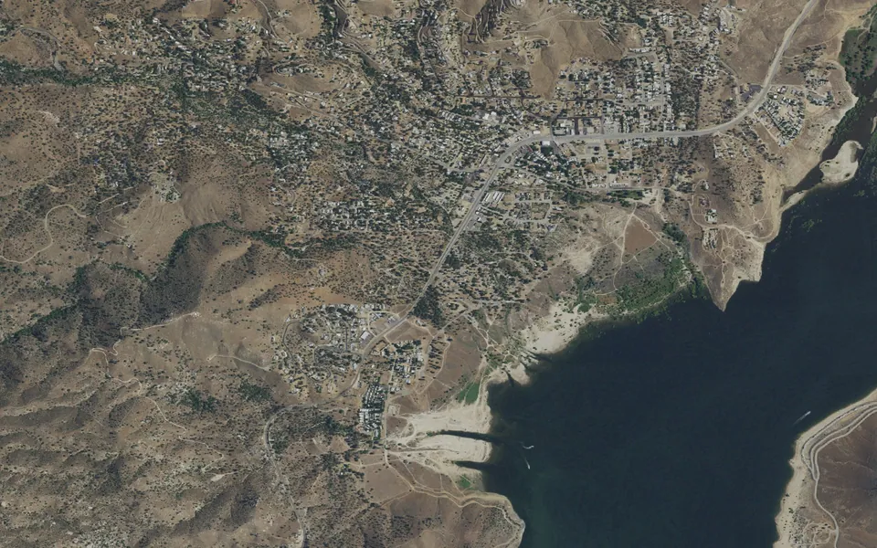 Aerial view centered on Tillie Creek