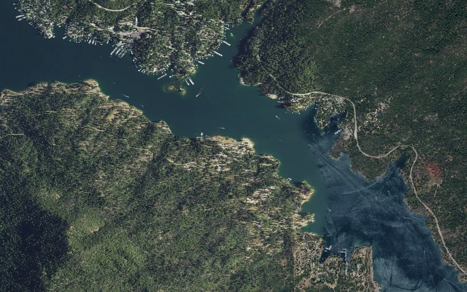 Aerial view centered on Lupine