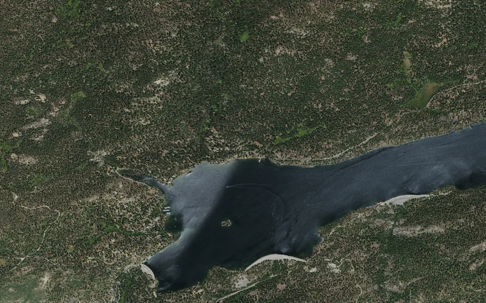 Aerial view centered on Upper Billy Creek Cg