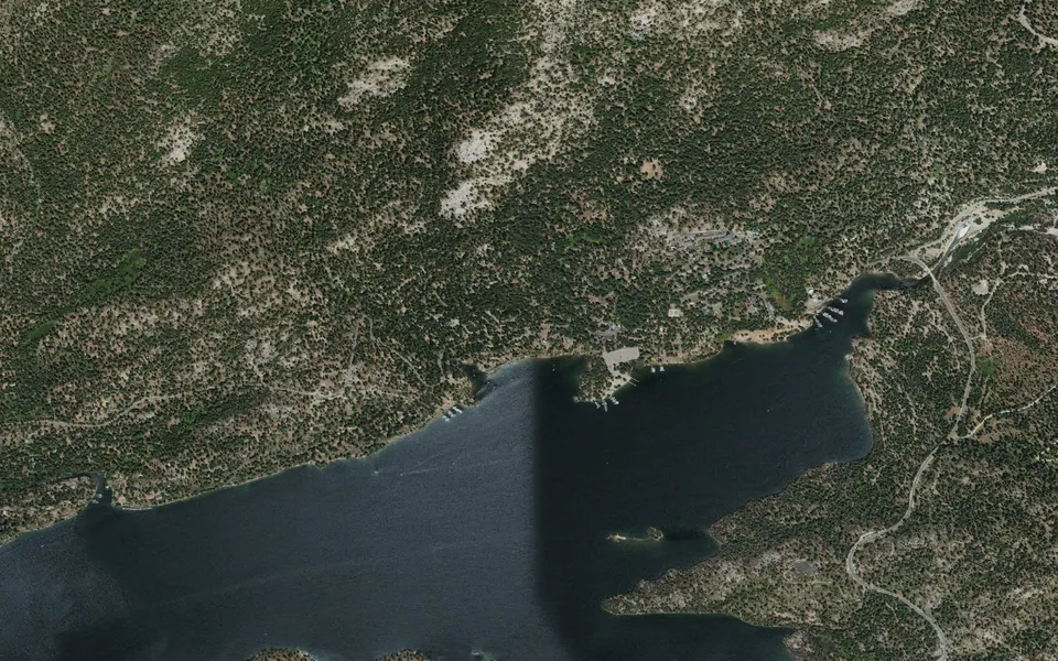 Aerial view centered on Deer Creek