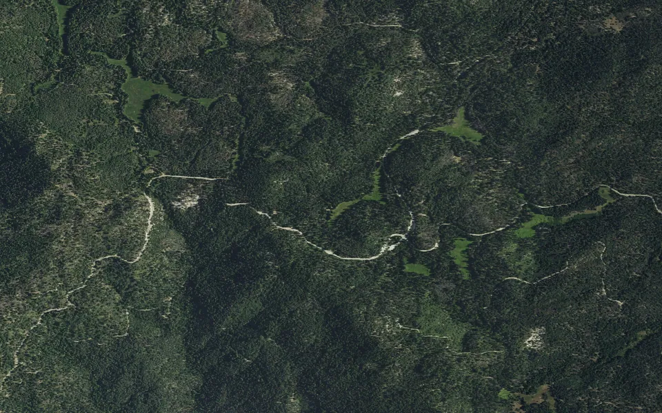 Aerial view centered on Holey Meadow