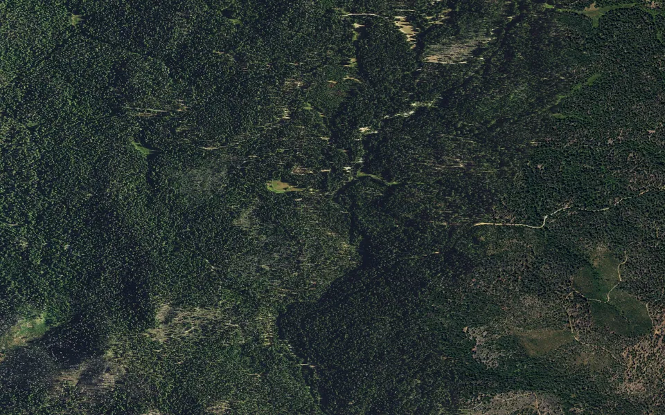 Aerial view centered on Soquel Campground