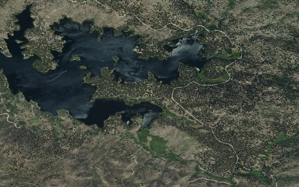 Aerial view centered on Long Point (CA)