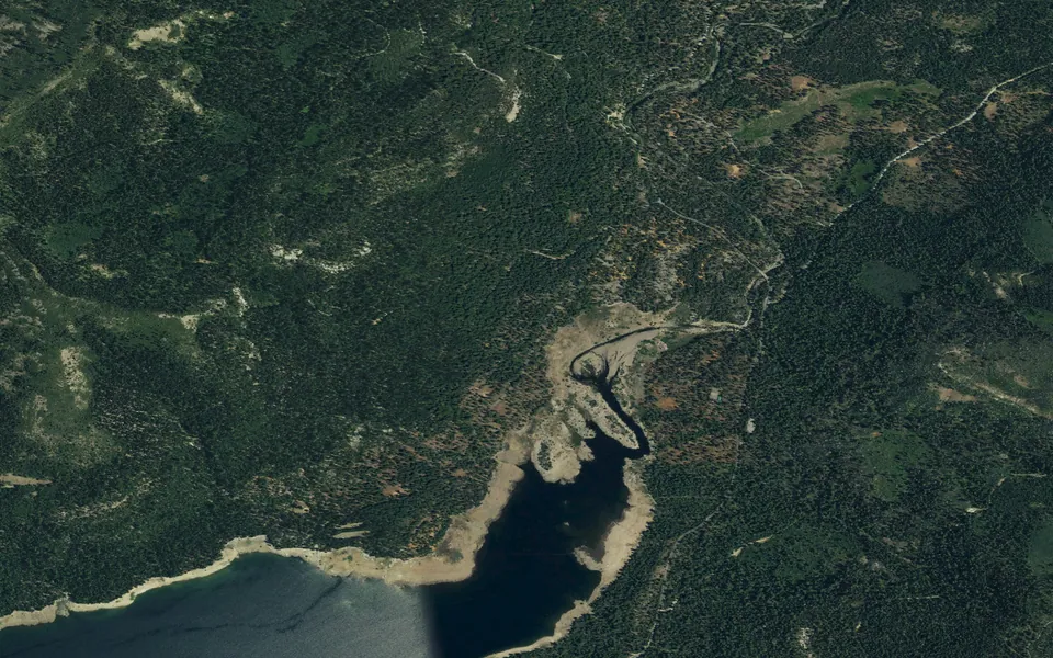 Aerial view centered on Lewis