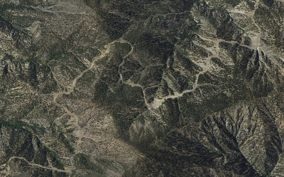 Aerial view centered on Jackson Flats
