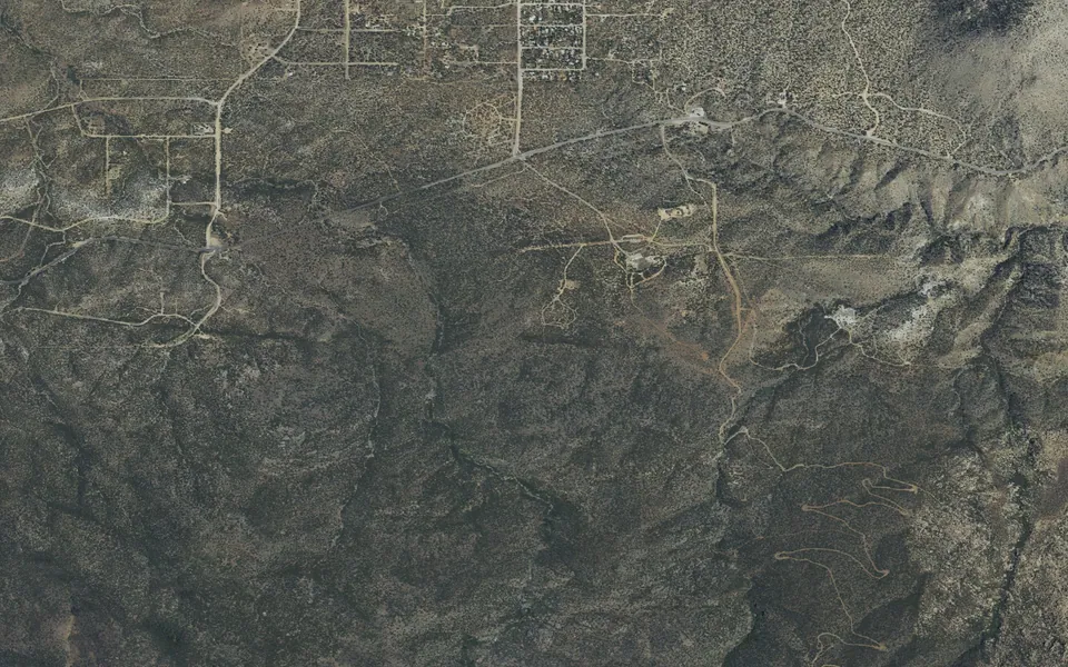 Aerial view centered on Ribbonwood Equestrian Cg