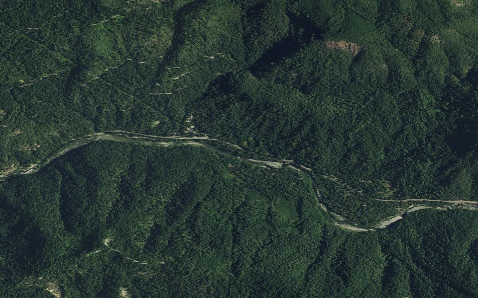 Aerial view centered on Fiddle Creek