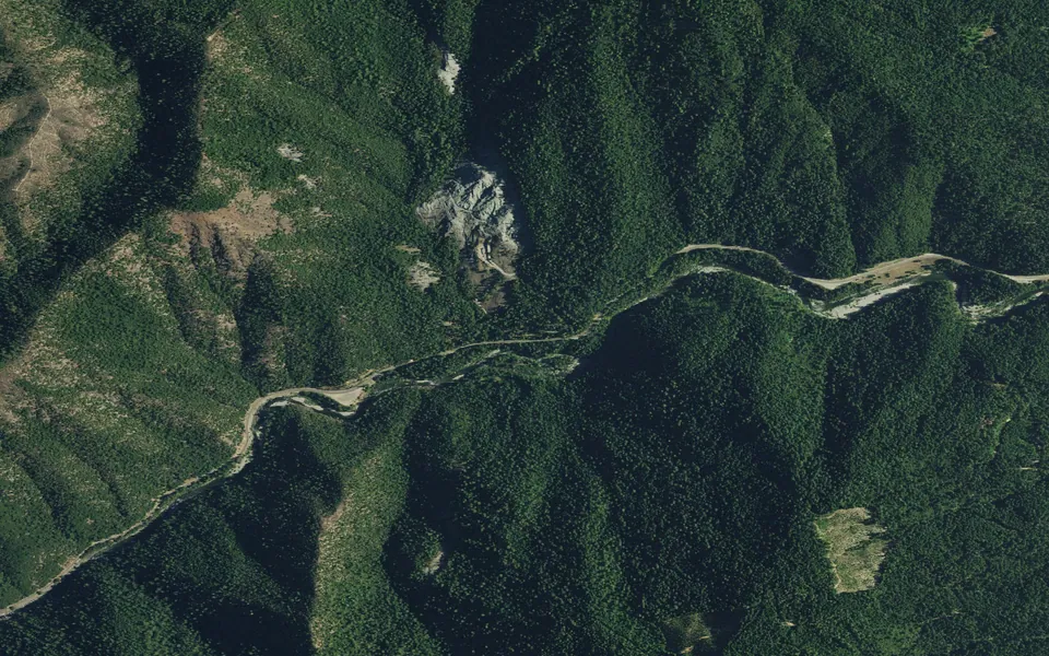 Aerial view centered on Ramshorn