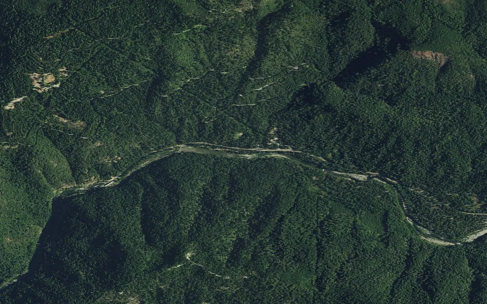 Aerial view centered on Carlton