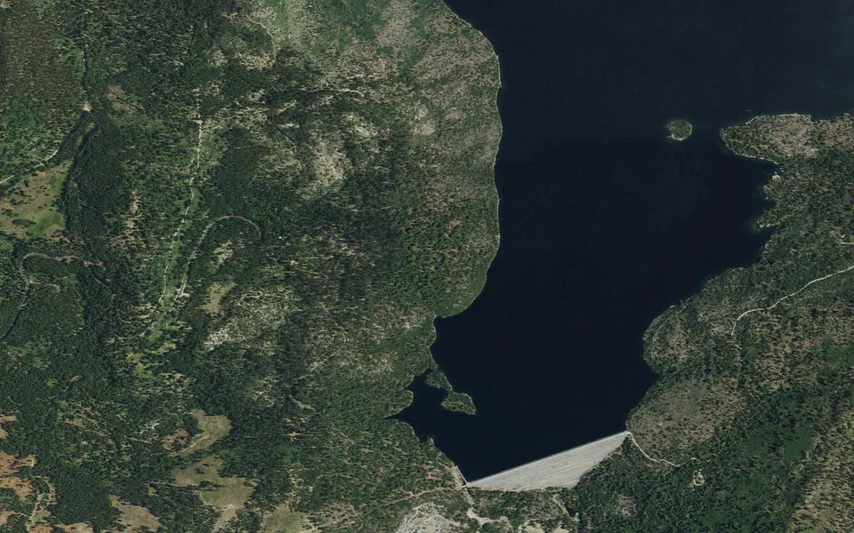 Aerial view centered on Cherry Valley