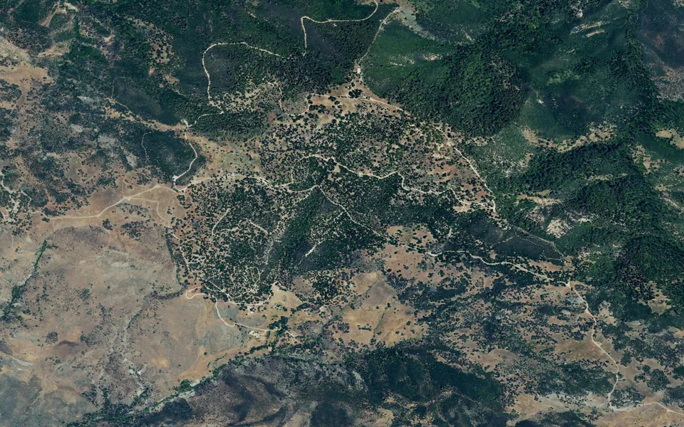 Aerial view centered on Mt. Figueroa Campground
