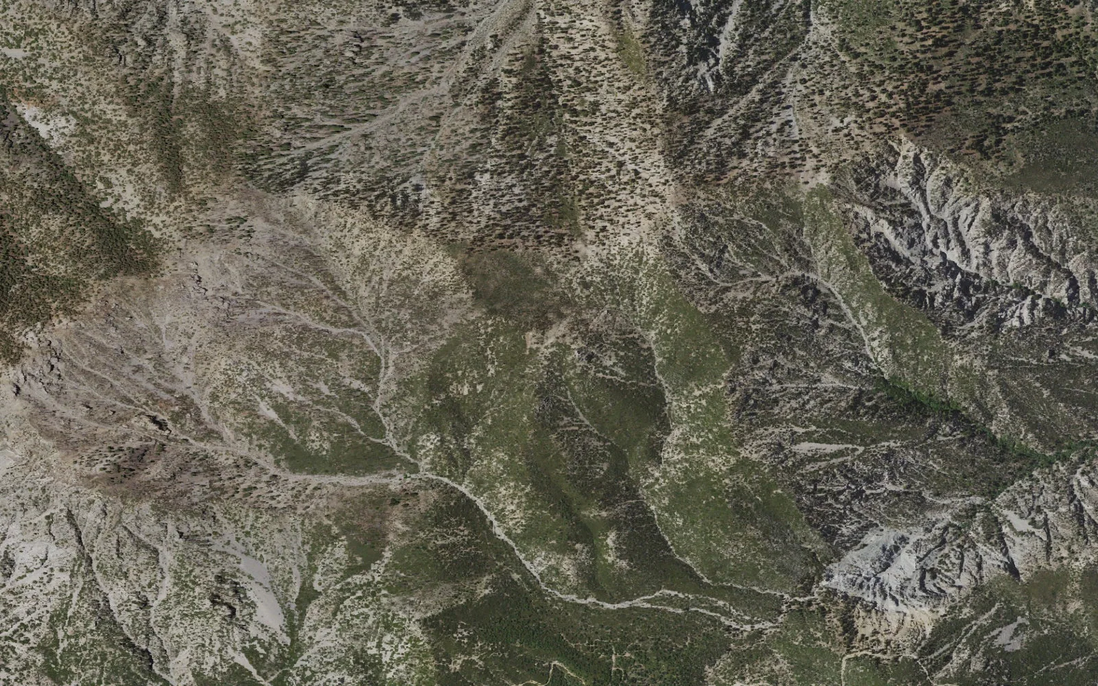Aerial view centered on Comanche Camp Area camp area