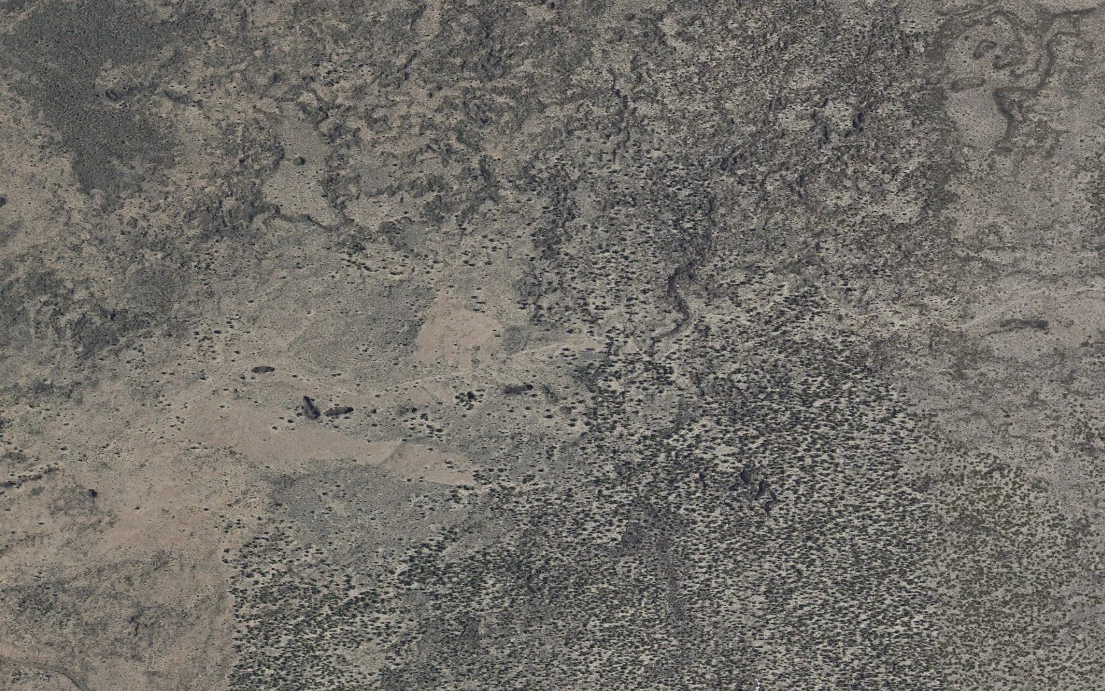 Aerial view centered on Lyons wilderness area camp area