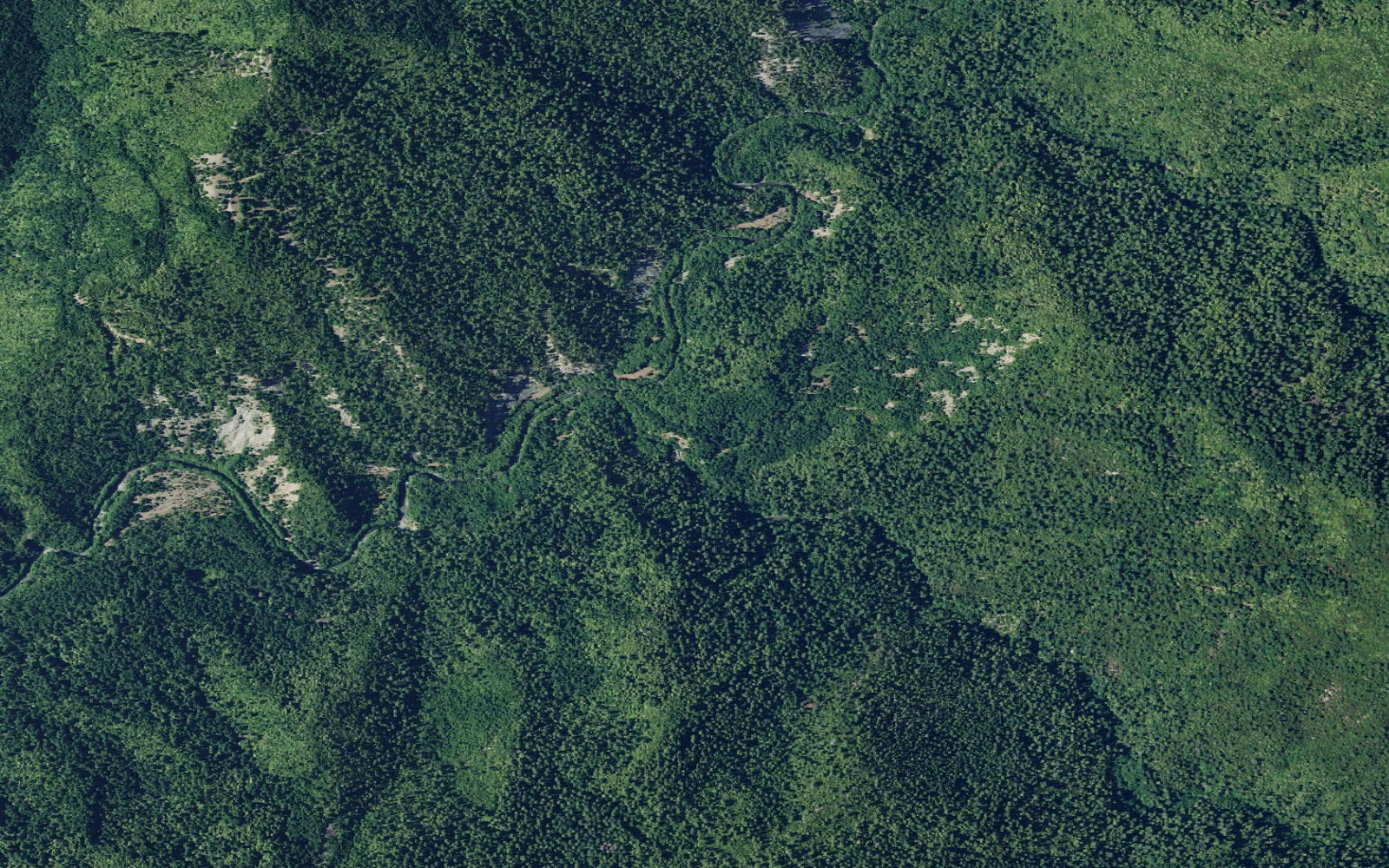 Aerial view centered on Gunbarrel Camp