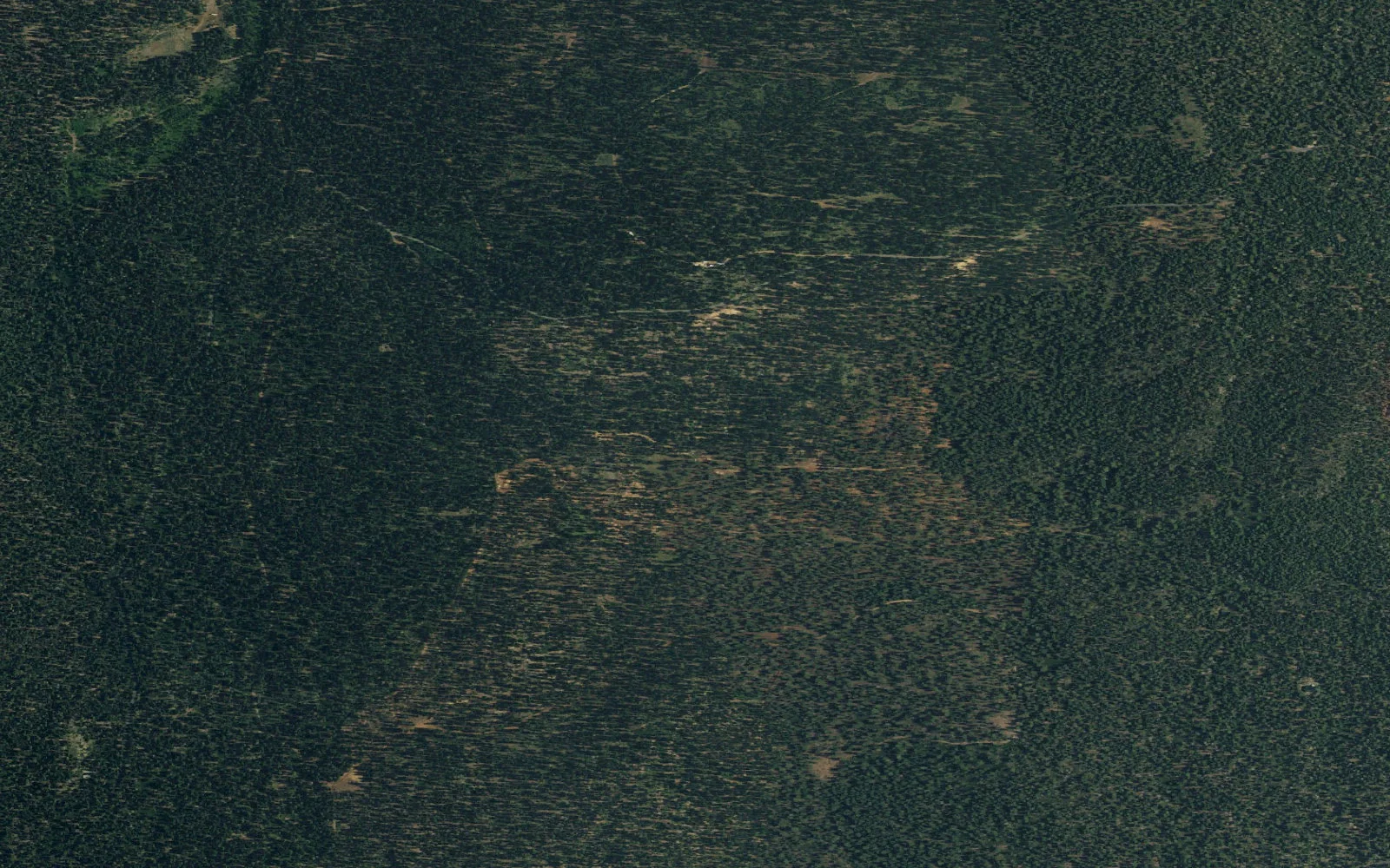 Aerial view centered on Watson Lake camp area