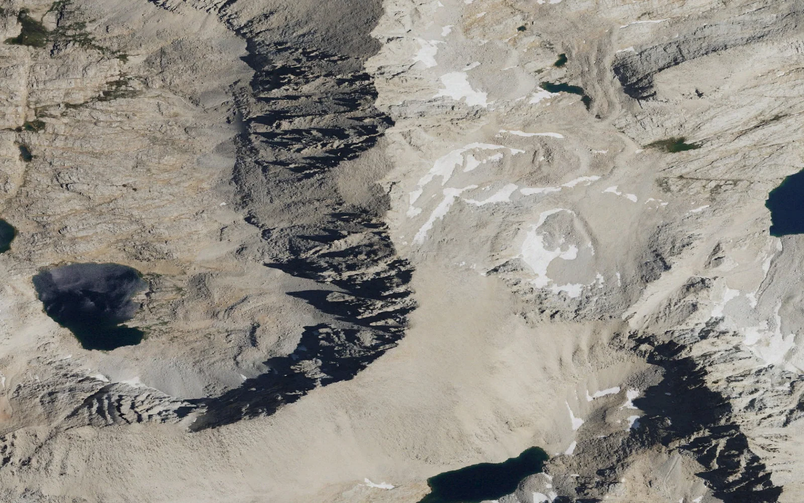 Aerial view centered on Trail Camp
