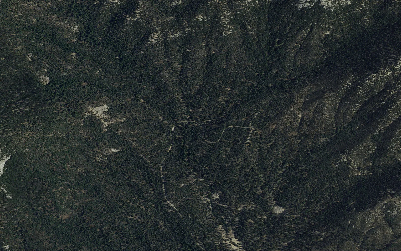 Aerial view centered on Jerkey Meadow Trailhead