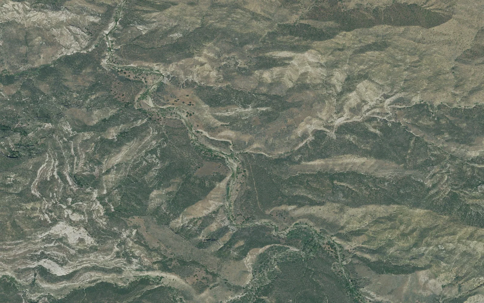 Aerial view centered on Sweetwater Trailhead